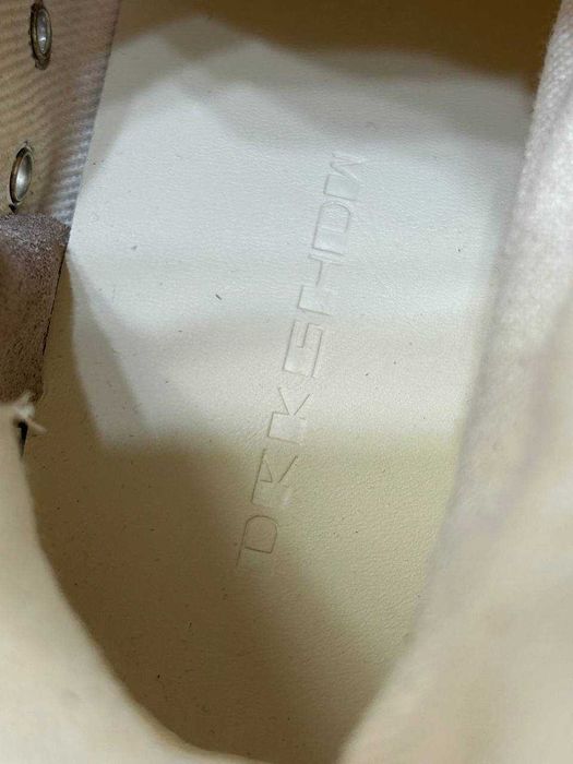 Rick Owens Ramones DRKSHDW milk білі кеди opium archive кеды белые