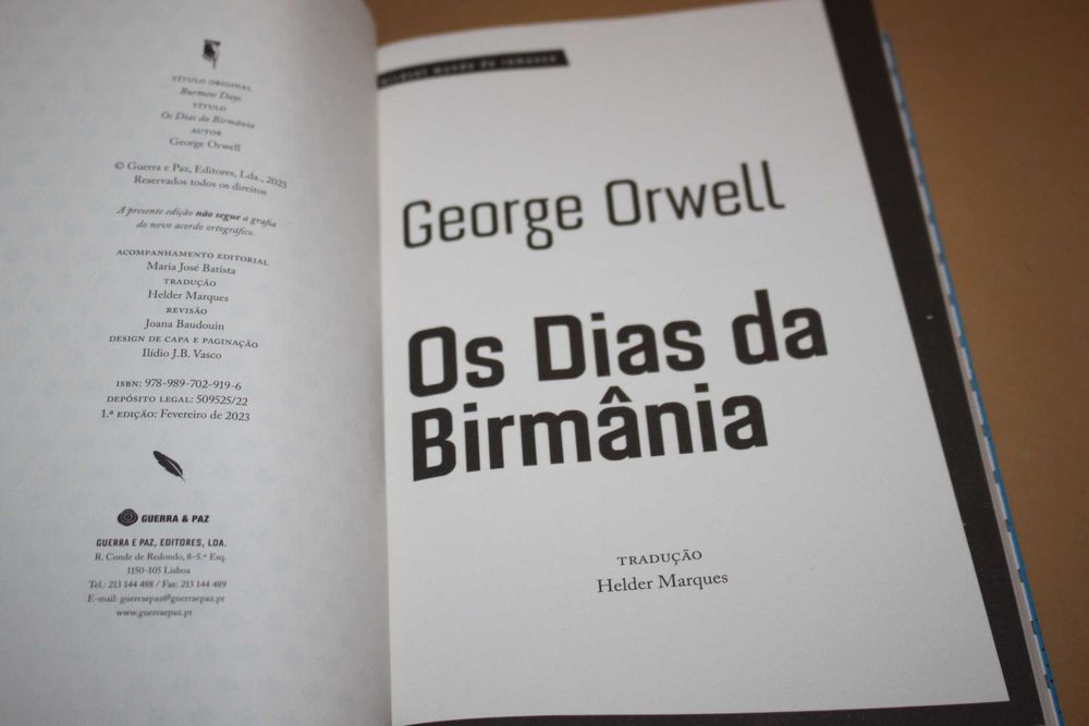 Os Dias da Birmânia// George Orwell