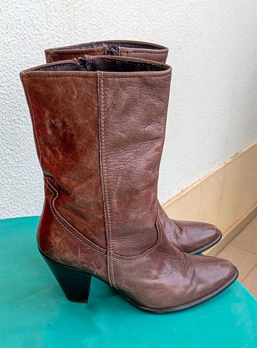 Botas de cabedal n:37