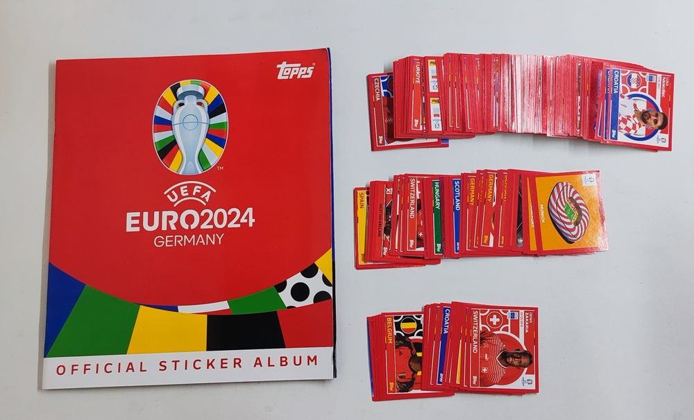 Álbum Novo + 250 cromos (sem repetir) Euro 2024 Swiss edition