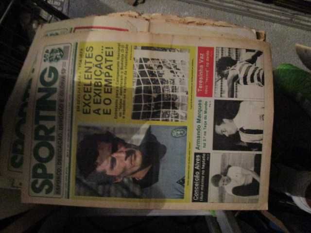 jornais vintage SCP Sporting competições europeias