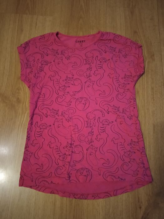 Komplet t-shirt i getry dla dziewczynki rozmiar 140