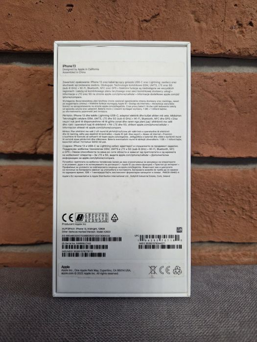 iPhone 13 Midnight 128GB Bateria 88% Zestaw!