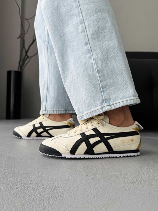 Кросівки Asics Onitsuka Tiger Mexico Black/Beige premium | Кроссовки Асикс жіночі