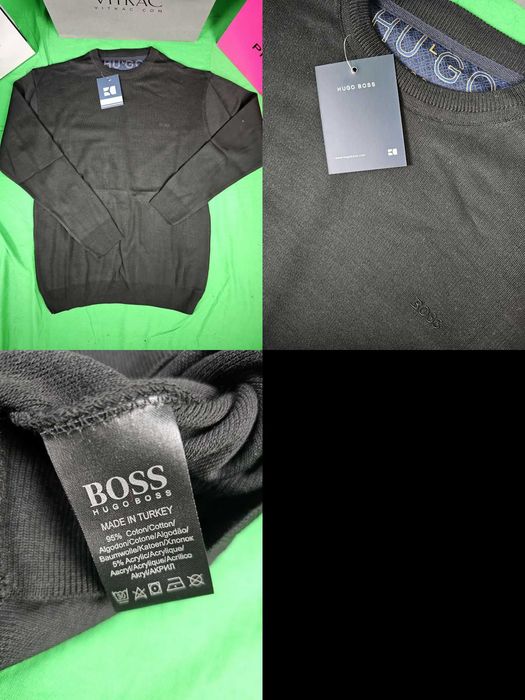 Sweter męski Hugo Boss z dzianiny z malym logo tommy swetry HB