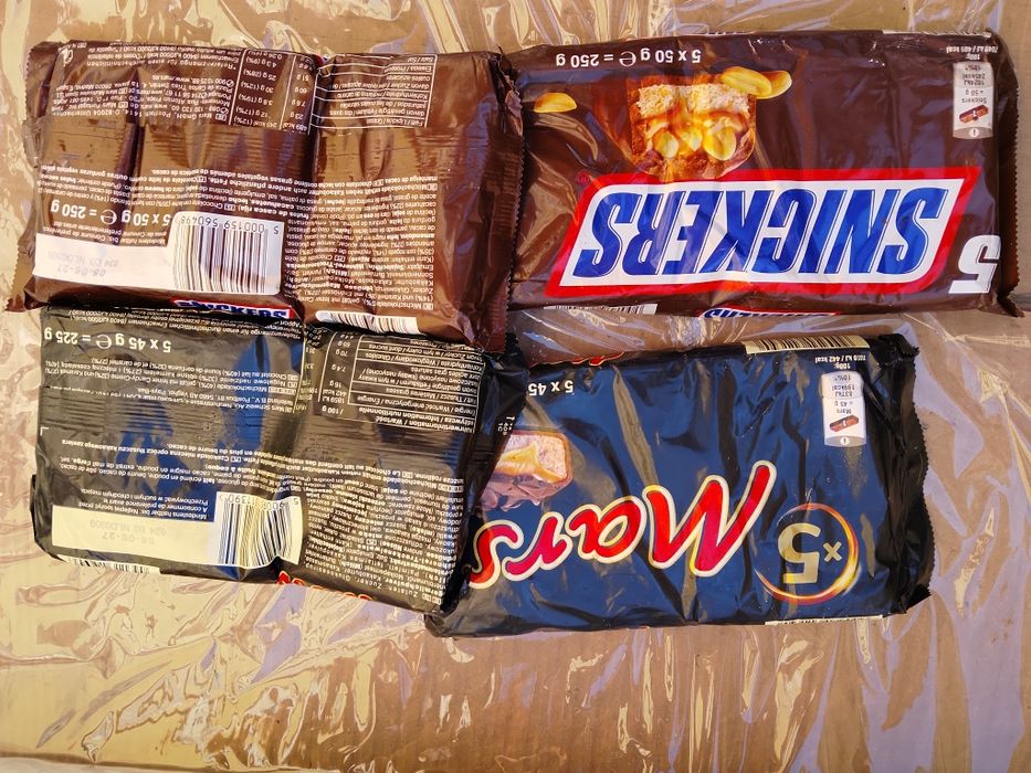 100 batoników Snickers Mars Twix