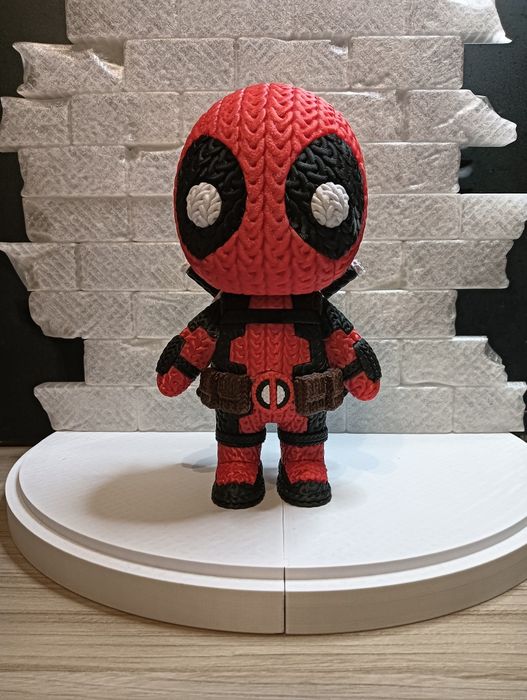 Kolekcjonerska Figurka Deadpool (Marvel) – Styl Dziergany / Dzianina – Druk 3D