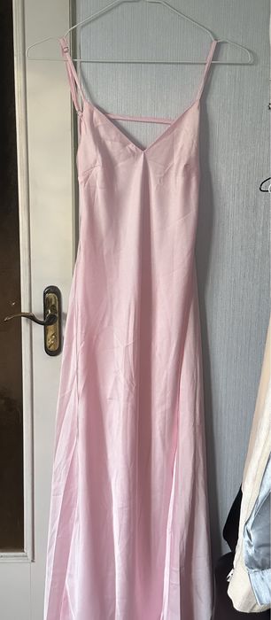 Рожева сукня на тонких бретклях, 34 розмір, xs