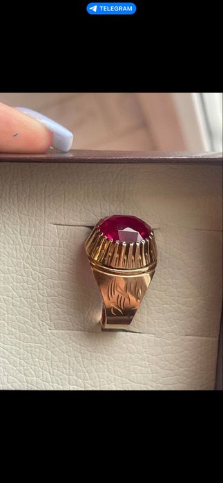 Кольцо золото 583 проба с рубином СССР