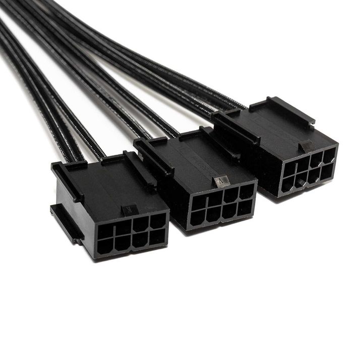 Кабель адаптер 3x8 pin на 16 pin 12VHPWR для відеокарти EVOLVE