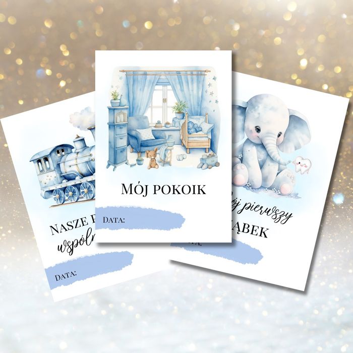 Zestawy kart do zdjęć dla maluszków pierwszy rok życia