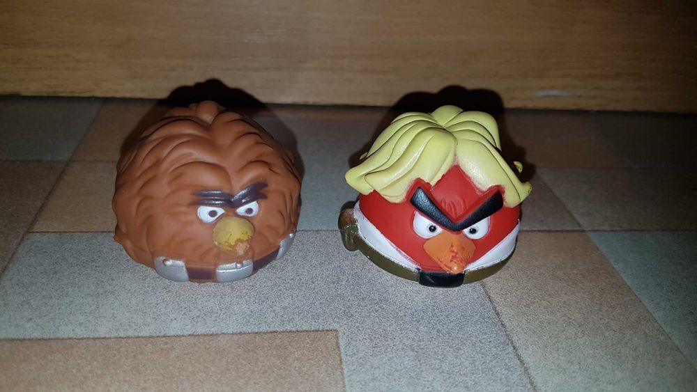 Маленькие резиновые игрушки птички Angry Birds с пищалками