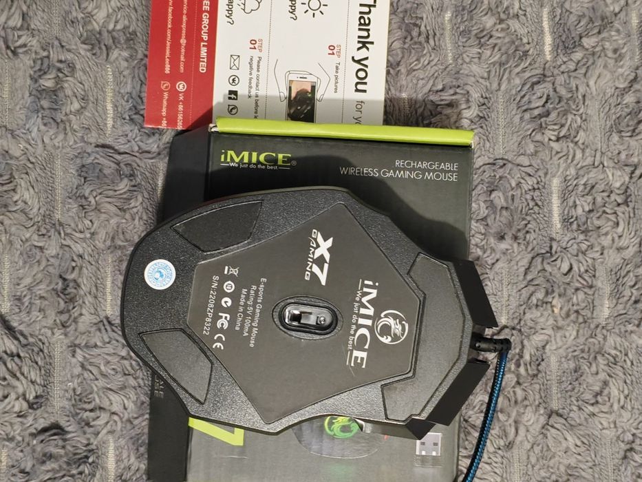 Дротова  ігрова мишка для комп'ютера,ноутбука USB.iMICE GW-X7.