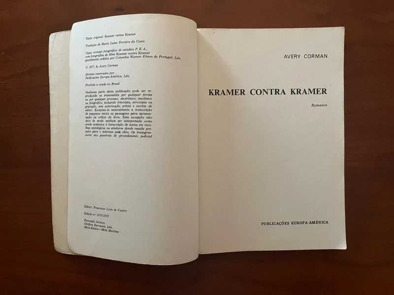 Livro "Kramer contra Kramer"