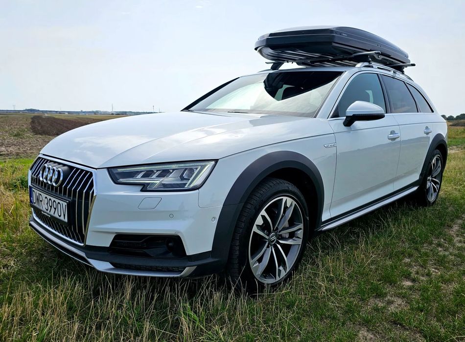 Audi A4 Allroad Polski salon, Zadbany, Ceramika + Bagażnik Dachowy Tchule Dynamic L