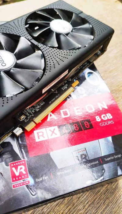 Sapphire RX 480 Nitro+ 8GB — отличное состояние!