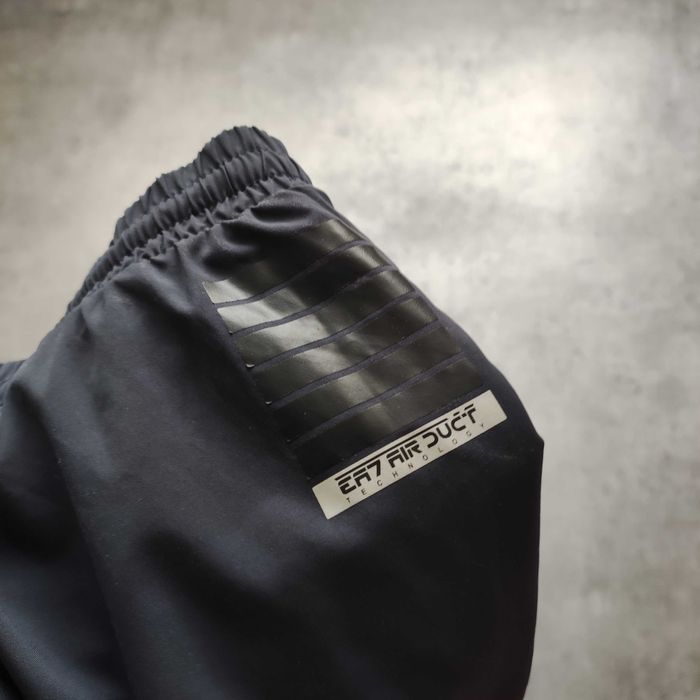 MĘSKIE Dresy Sportowe PREMIUM Szare Trening Emporio Armani EA7 Tech