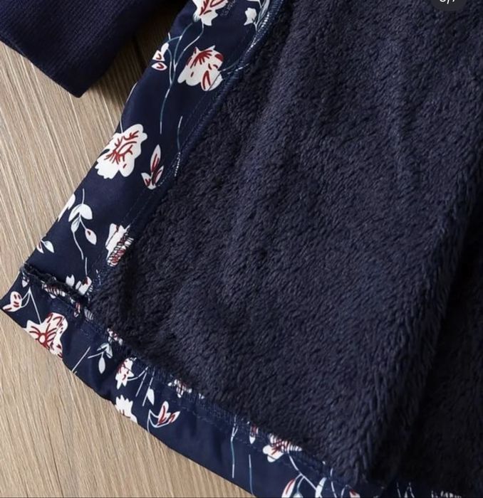 Дитяча куртка плащ на хутрі