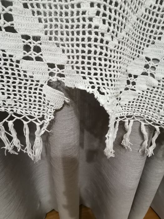 Manta toalha em croché