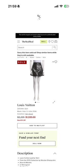 Юбка мини оригинал Louis Vuitton lv