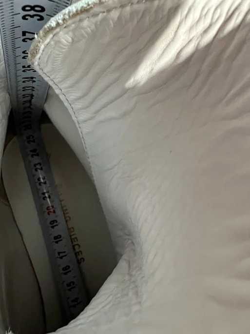 Białe skórzane botki damskie Filling Pieces Jenn 40