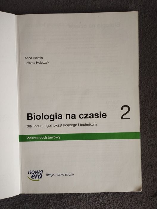 Biologia na czasie 2 zakres podstawowy