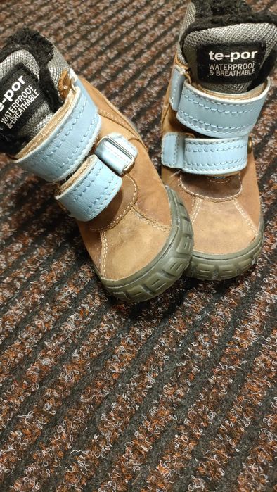 Kozaki skórzane dziecięce na miśku, TE-POR Mrugała, rozm, 20-21