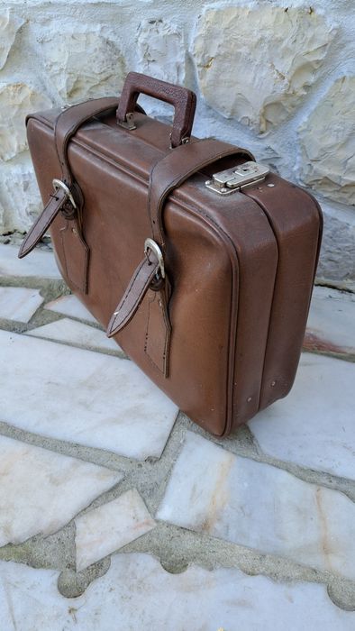 Mala em pele vintage