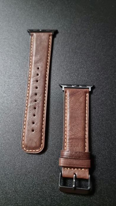 Skórzane pasek do zegarków HITZEE + etui ochronne 42,44,45,46,49mm