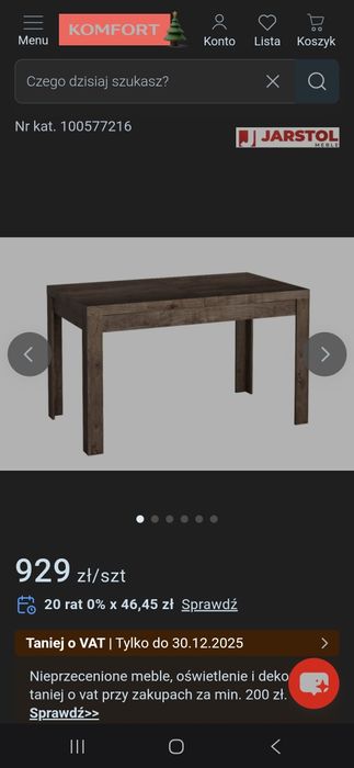 Stół i 4x krzesło jesion ciemny