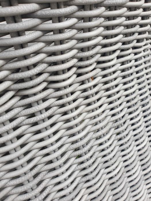 Masywne krzesła ogrodowe z technorattanu 8 sztuk