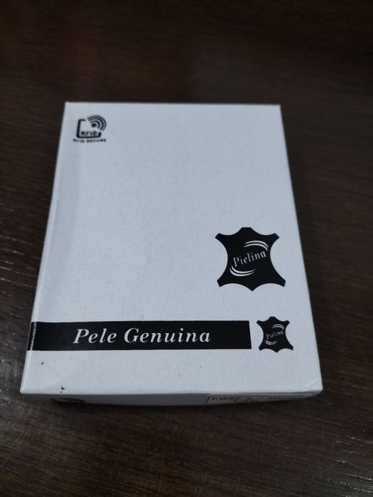 Carteira em pele genuína pielina