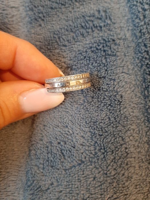 Pandora pierścionek srebrny 56