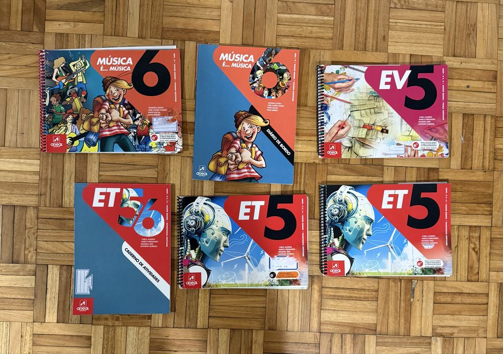 Manuais e cadernos de atividades do 6 ao 8 ano