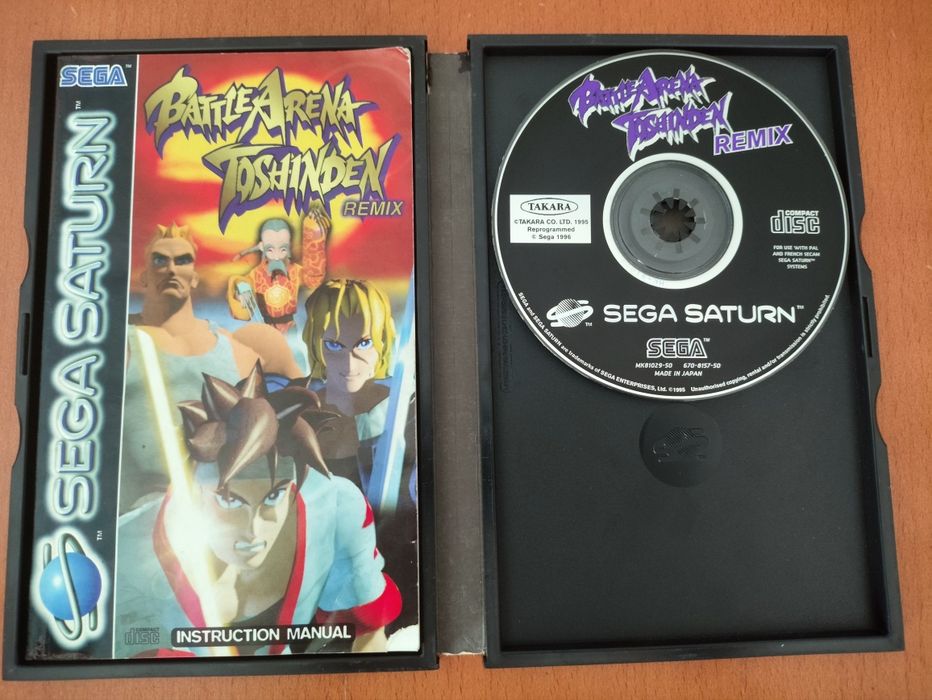Battle Arena Toshinden Remix Sega Saturn Completo