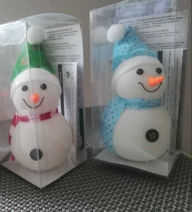 Boże Narodzenie bałwanki led świecące