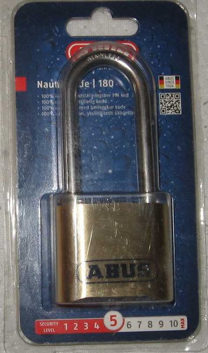 Kłódka Nautic code 180