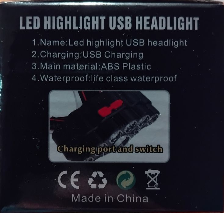 Latarka czołowa led