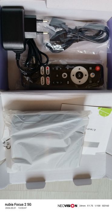 Android TV Box 4K UHD (nova na caixa)