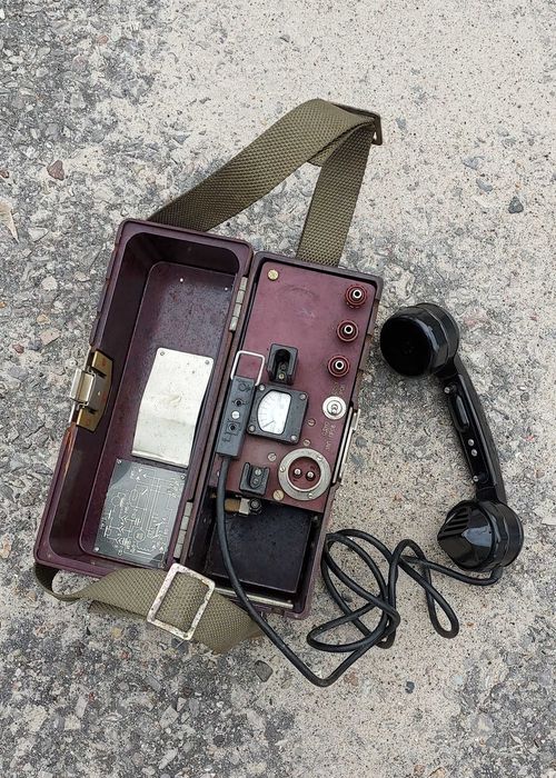 Telefon polowy produkcji radzieckiej CCCP - unikat.