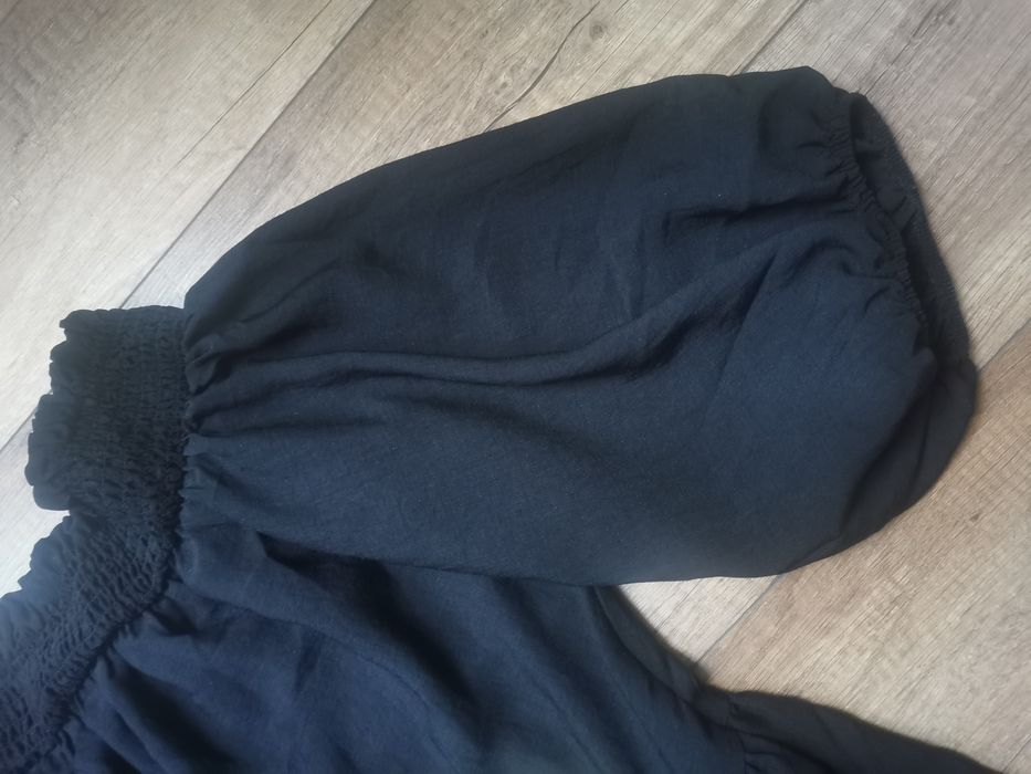 Sukienka czarna maxi 44 hiszpanka