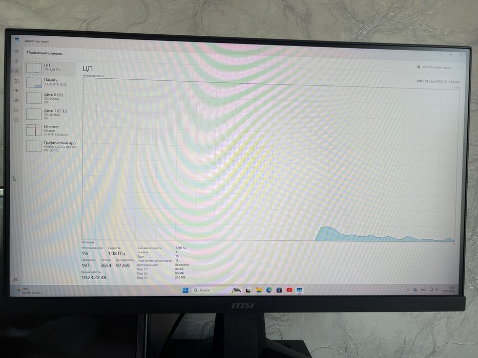 Продам свій ПК i5-14400f,RTX 3060ti,ddr5-32 gb
