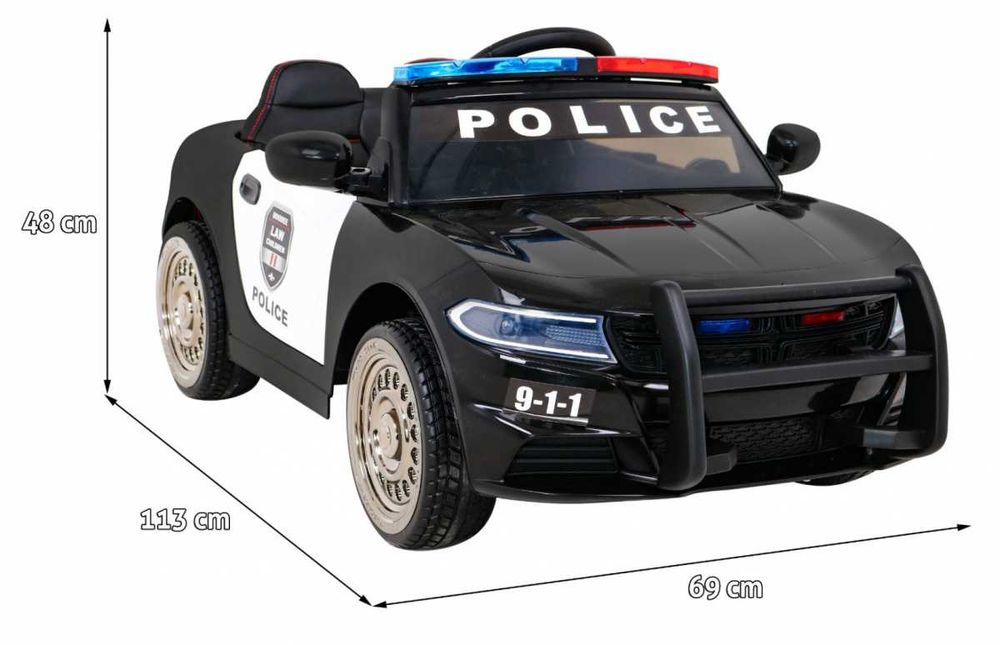 Autko dla dzieci Pojazd na akumulator Policja Radiowóz JC666
