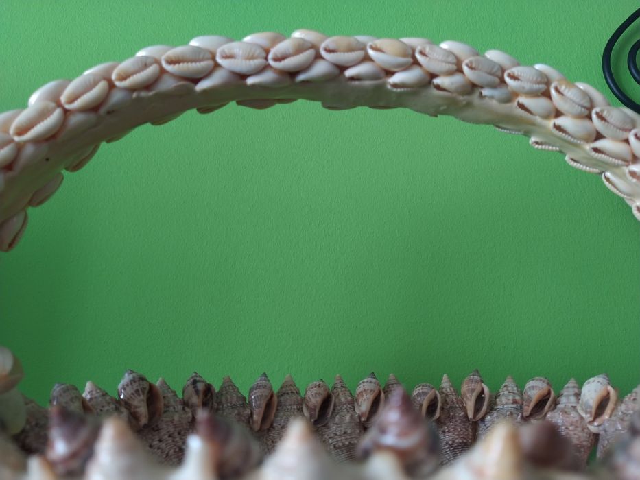 Cesto de búzios e conchas artesanal casa quarto apartamento vivenda.