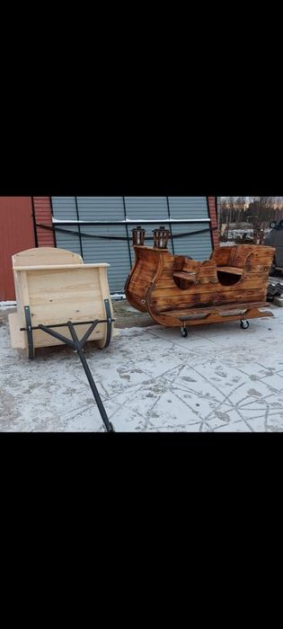 Sanie drewniane pod auto