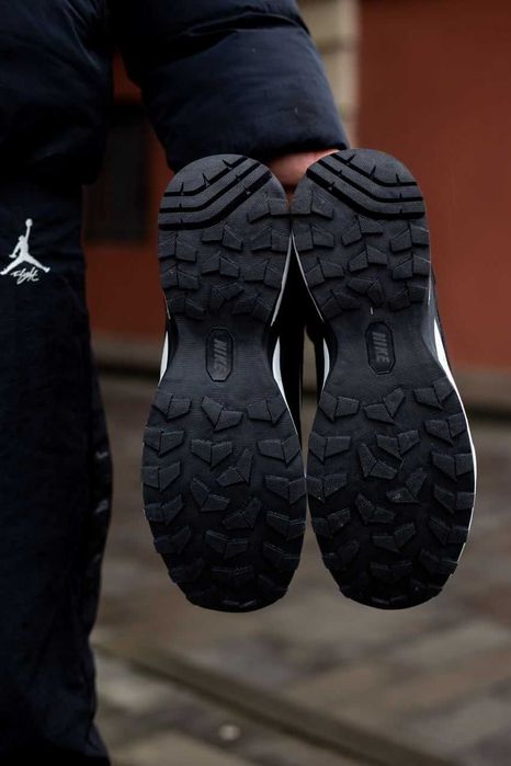 Мужские зимние кроссовки с мехом Nike Rivah High "Black 1" Gore-Tex