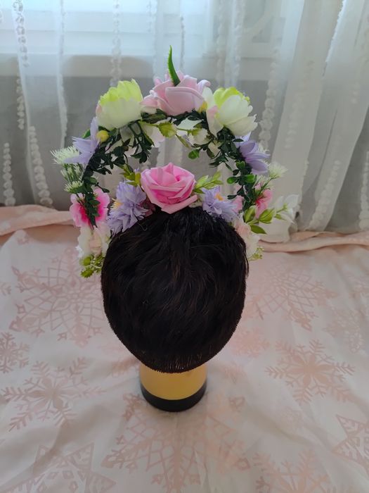 Piękny strój przebranie pani wiosna wiosenka 4 elementy roz uniwersaln