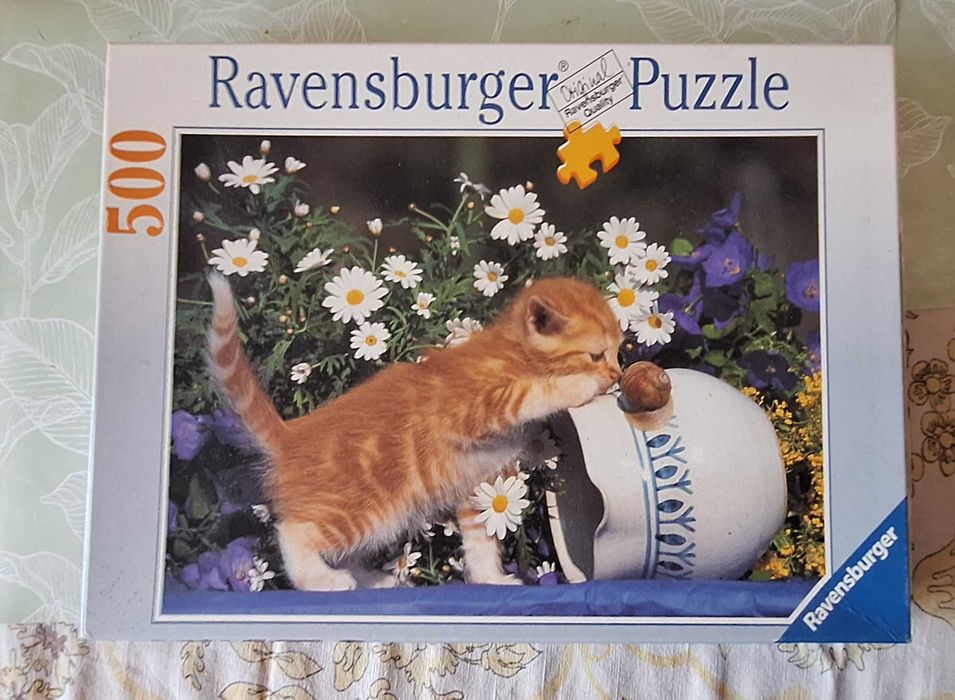 Ravensburger Puzzle z kotkiem (500 kawałków) - 10 zł