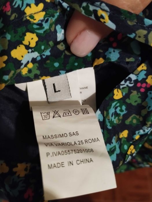 Parka azul reversível nova