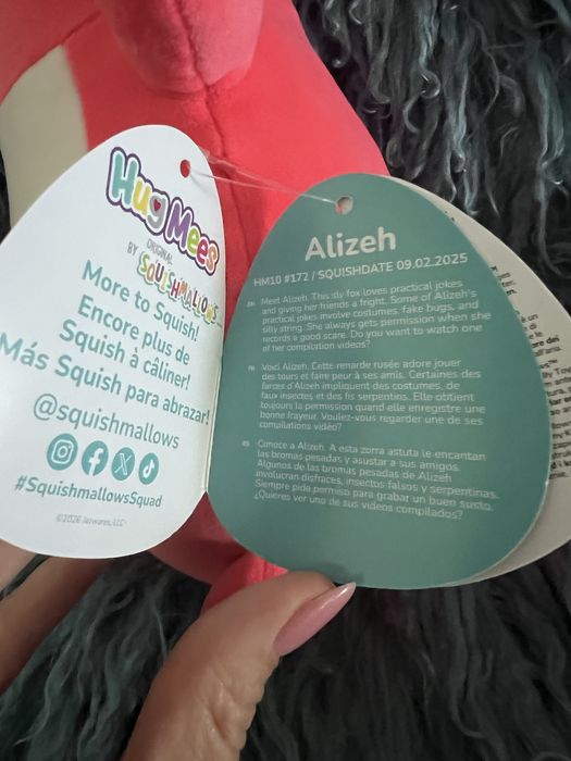 Pluszak Squishmallows HugMees Lisek Alizeh